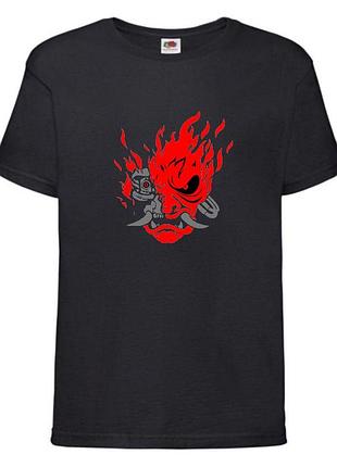 Футболка кибер панк 0014 (cyber punk) детская (crk-0014), цвет черный, размер 116-128-140-152-164
