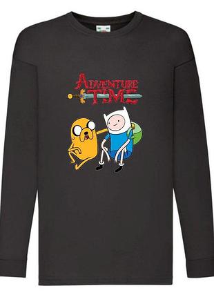 Лонгслив реглан время приключений 0018 (adt 0018) размер 98-104-116-128-140-152-164 черный