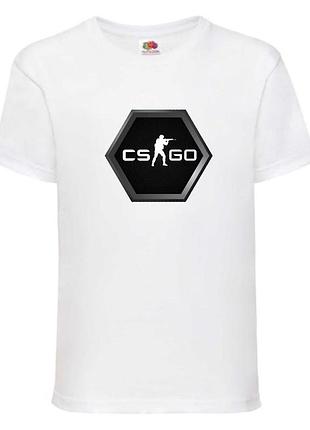 Футболка детская контр страйк 008 (csg-008) белая, размер 104-116-128-140-152-164