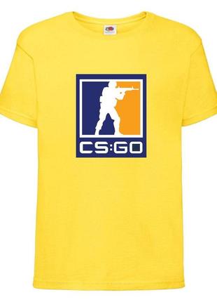 Футболка детская контр страйк 0013 (csg-0013) желтая, размер 104-116-128-140-152-164