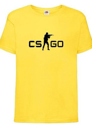 Футболка детская контр страйк 0014 (csg-0014) желтая, размер 104-116-128-140-152-164