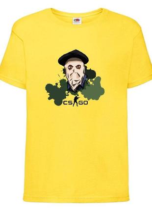 Футболка детская контр страйк 0016 (csg-0016) желтая, размер 104-116-128-140-152-164