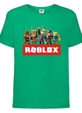 Футболка детская роблокс roblox (rb-02) зеленая