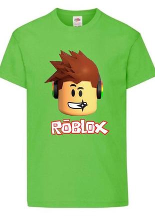 Футболка детская роблокс roblox (rb-05) салатовая