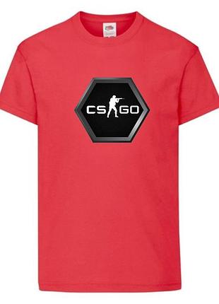 Футболка детская контр страйк 008 (csg-008) красная, размер 104-116-128-140-152-164