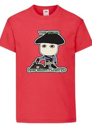 Футболка детская контр страйк 0010 (csg-0010) красная, размер 104-116-128-140-152-164