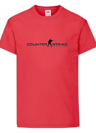 Футболка детская контр страйк 0011 (csg-0011) красная, размер 104-116-128-140-152-164