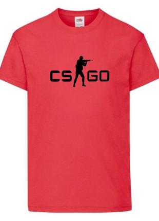 Футболка детская контр страйк 0014 (csg-0014) красная, размер 104-116-128-140-152-164
