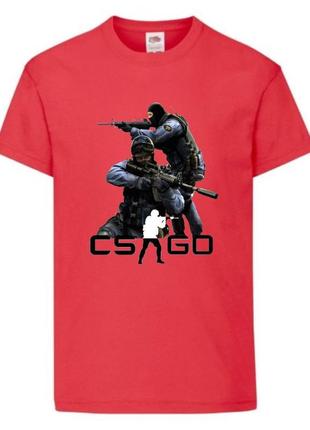 Футболка детская контр страйк 0018 (csg-0018) красная, размер 104-116-128-140-152-164