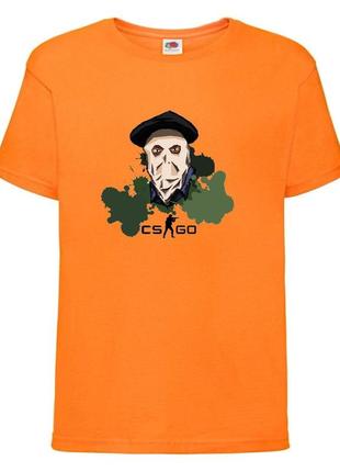 Футболка детская контр страйк 0016 (csg-0016) оранжевая, размер 104-116-128-140-152-164