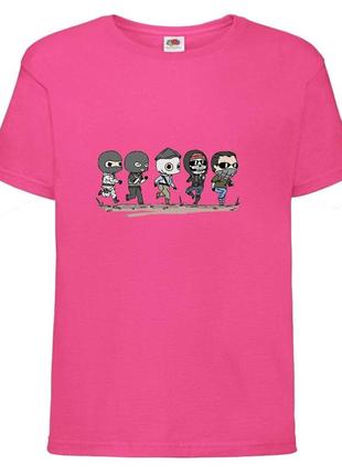 Футболка детская контр страйк 001 (csg-001) малиновая, размер 104-116-128-140-152-164