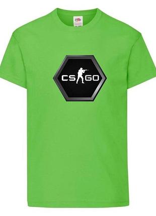 Футболка детская контр страйк 008 (csg-008) салатовая, размер 104-116-128-140-152-164
