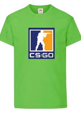 Футболка детская контр страйк 0013 (csg-0013) салатовая, размер 104-116-128-140-152-164