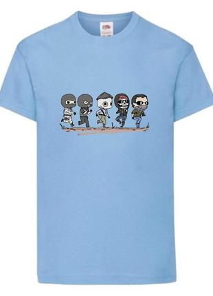Футболка детская контр страйк 001 (csg-001) голубая, размер 104-116-128-140-152-164