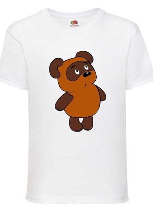 Футболка детская винни пух 009 (wnp 009 wh) белая, размер 98-104-116-128-140-152-164 см
