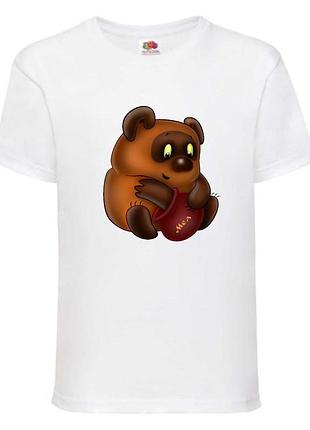 Футболка детская винни пух 0013 (wnp 0013 wh) белая, размер 98-104-116-128-140-152-164 см
