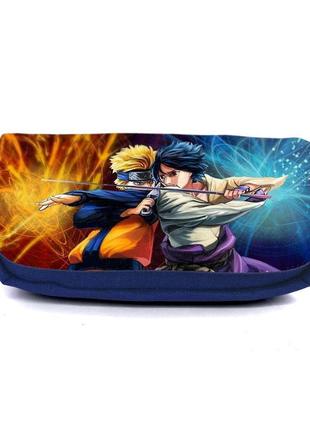 Школьный пенал наруто 0027 (naruto) органайзер универсальный (nrt-0027-blu) синий
