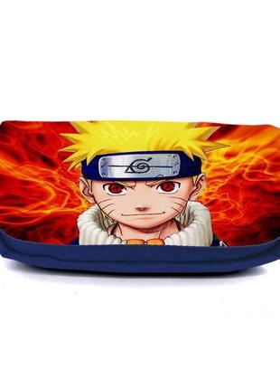 Школьный пенал наруто 0038 (naruto) органайзер универсальный (nrt-0038-blu) синий