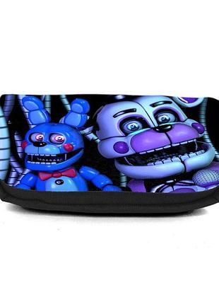 Школьный пенал аниматроники 0007 (пять ночей фрэдди) органайзер универсальный (fnaf-0007-blc) черный