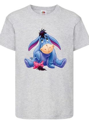 Футболка детская винни пух 018 (wnp 018 gry) серая, размер 98-104-116-128-140-152-164 см