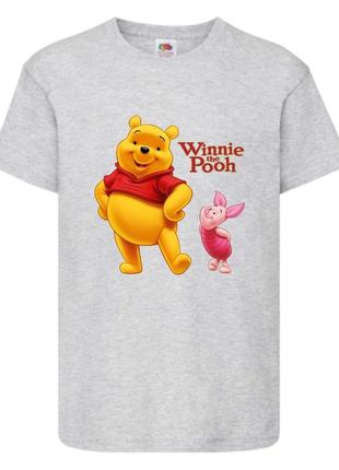 Футболка детская винни пух 019 (wnp 019 gry) серая, размер 98-104-116-128-140-152-164 см