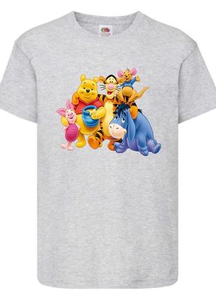 Футболка детская винни пух 021 (wnp 021 gry) серая, размер 98-104-116-128-140-152-164 см