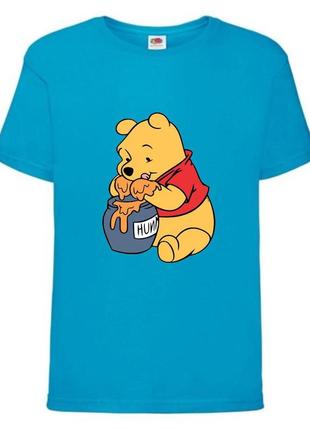 Футболка детская винни пух 004 (wnp 004 blu) синяя, размер 98-104-116-128-140-152-164 см