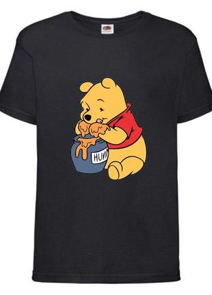 Футболка детская винни пух 004 (wnp 004 blc) черная, размер 98-104-116-128-140-152-164 см