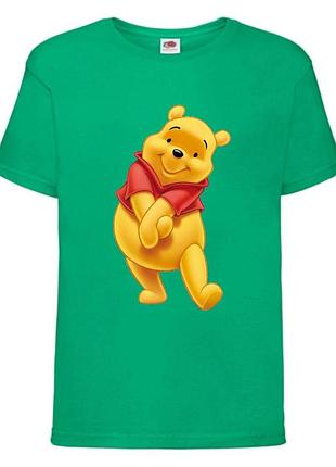 Футболка детская винни пух 016 (wnp 016 grn) зеленая, размер 98-104-116-128-140-152-164 см