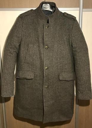 Мужское шерстяное пальто tommy hilfiger tailored пошит вместе з strellson