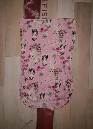 Шикарное платье kappahl на 3-4 года с котиками и собачками
