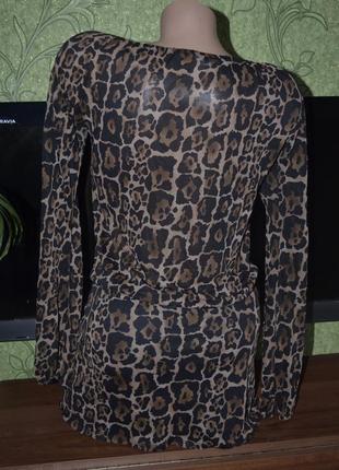 Стильное платье - туника в леопардовый принт4 фото