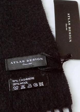 Новый шерстяной шарф atlas design шерсть/кашемир5 фото