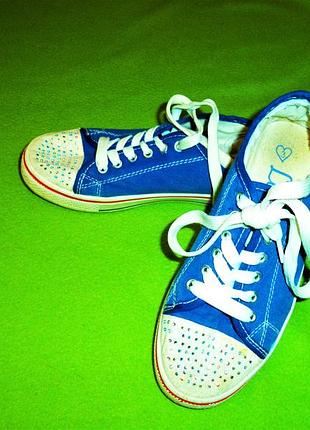 Кеды lilley/коттон\стразы. англия