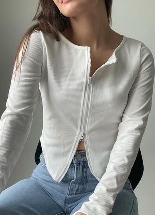 Лонгслів в рубчик