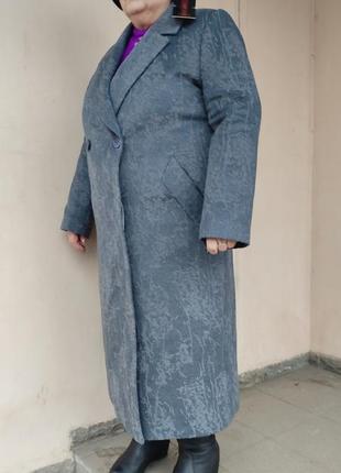 Пальто женское кашемировое больших размеров, высокого качества anidor3 фото