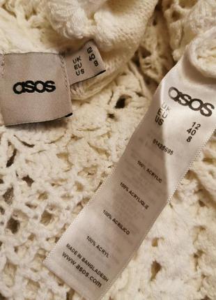 В'язане гачком сукні asos міді футляр ажурне мереживне сітка літній6 фото