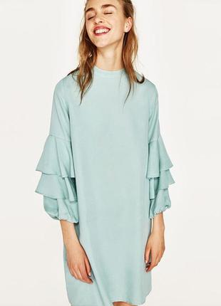 Сукня з воланами рюшами zara zara zara