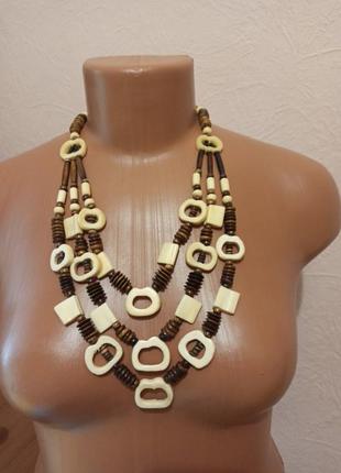 Бусы колье натуральные