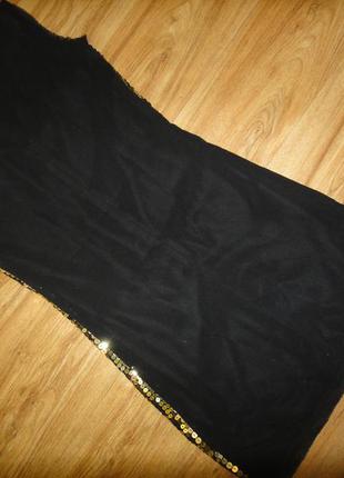 Коктейльне чорне міні сукня з блискучими паєтками9 фото