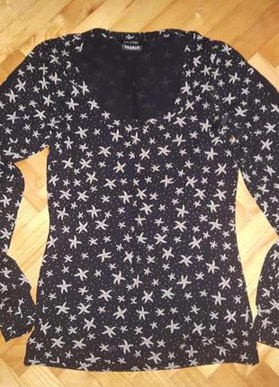 Оригинальная трикотажная блуза от испанского дизайнера isabel de pedro! p.-36