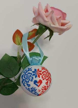 Валентинка сердечко розо-голубое2 фото