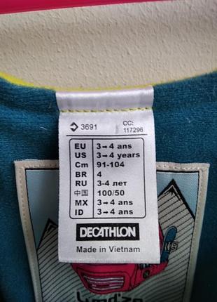 Decathlon лыжный зимний полукомбинезон 3-4 года 92-104 см5 фото