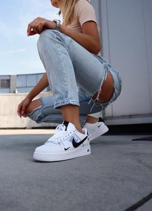 Кросівки air force 1 white black кроссовки8 фото