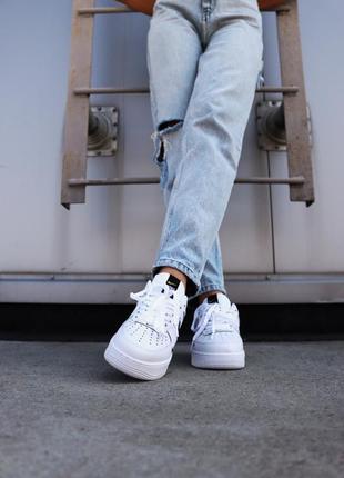 Кросівки air force 1 white black кроссовки6 фото