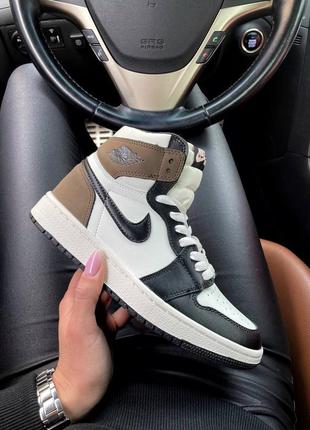 Кросівки air jordan 1 mid dark mocha  кроссовки2 фото