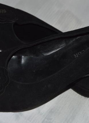 Туфли балетки замш shoe tailor розмір 38, туфлі замш3 фото