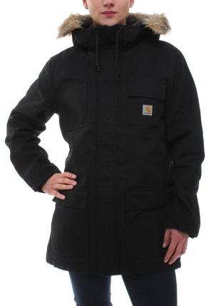 Женская парка carhartt siberian parka black