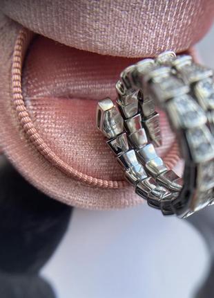 Серебряная кольца в стиле булгари2 фото