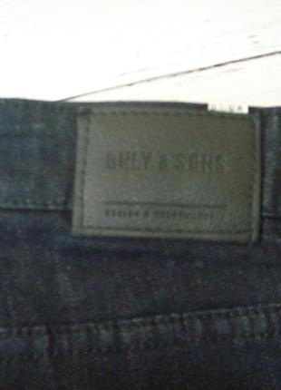 Зауженные мужские джинсы only&sons slim+подарок рубашка9 фото